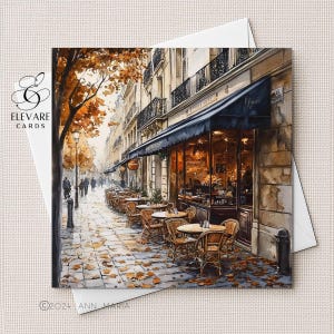 café dans une rue en France, Paris, art impressionniste d'automne Carte De Vœux de Zazzle.be Liste d'envies Vous avez des idées ? Affiche imprimée | Papier cartonné haute qualité | Options personnalisées. 5x5 6x6 8x8"