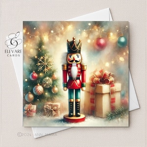 O Príncipe Soldado Quebra-Nozes, Cartão de Natal Artístico ou Pôster de Tchaikovsky, Conto de Fadas. Personalizado Qualquer Idade. 6x6 8x8,6 5x5 Compra em Massa