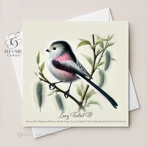 Mésange à longue queue sur saule pleureur | Aquarelle, oiseau coloré des forêts du Royaume-Uni Cartes De Vœux de Zazzle.be Liste d'envies Vous avez des idées ? Affiche imprimée | Verset | 6 x 6 8 x 8 de luxe de haute qualité