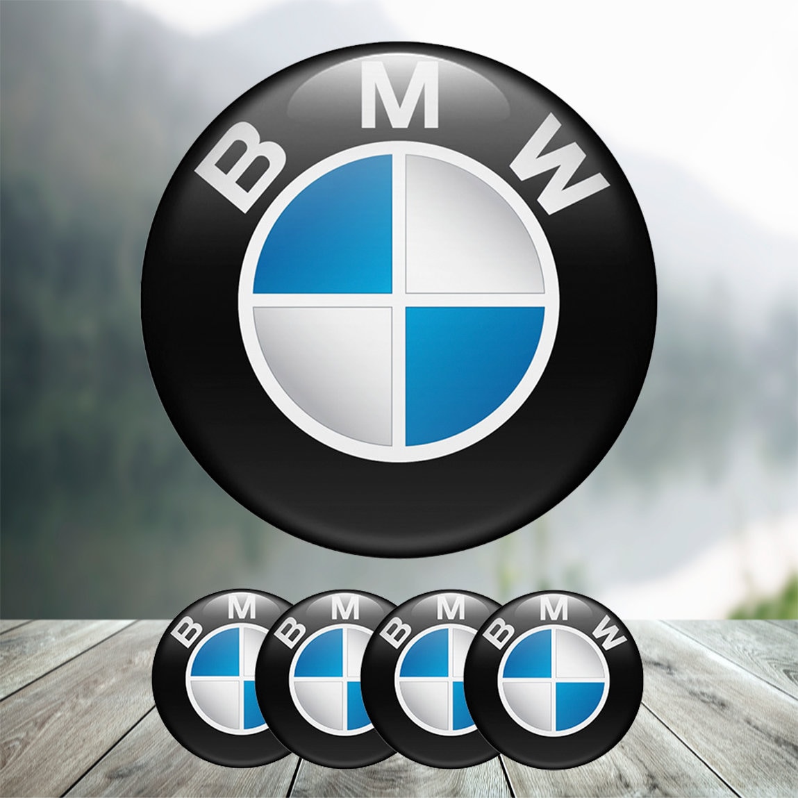 Sticker BMW Logo Or - ref.NABMW56