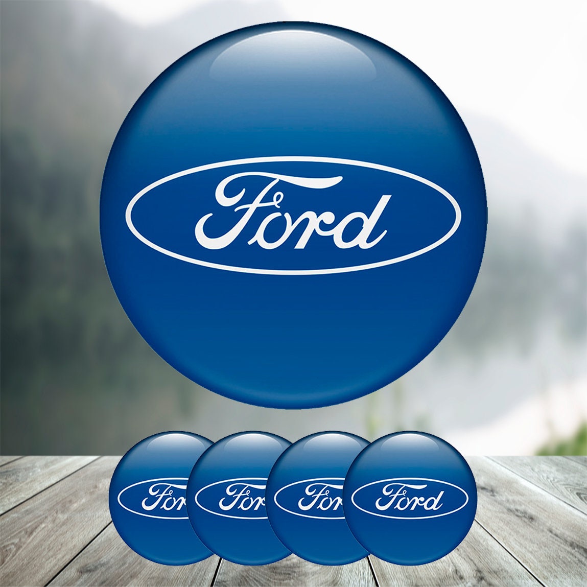 2003-13 Ford blue emblem for steering wheel and exterior