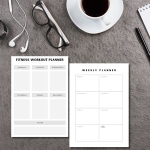 Routine de remise en forme avec plans d&#39;entraînement et trackers : le planificateur de remise en forme ultime pour atteindre vos objectifs de santé et de bien-être »