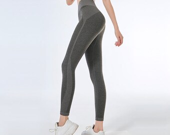 Leggings deportivos para correr color melocotón