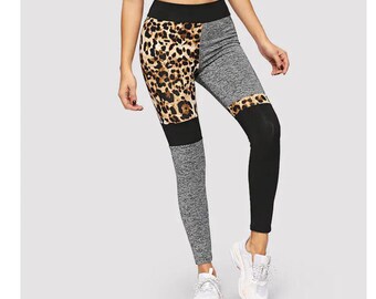 Leggings mit Leopardenmuster