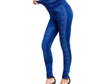 Legging effet jean