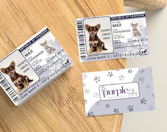 Pet-tastic ID Card: Paw-dentity at its Best - Pet ID Card - Editable in Canva