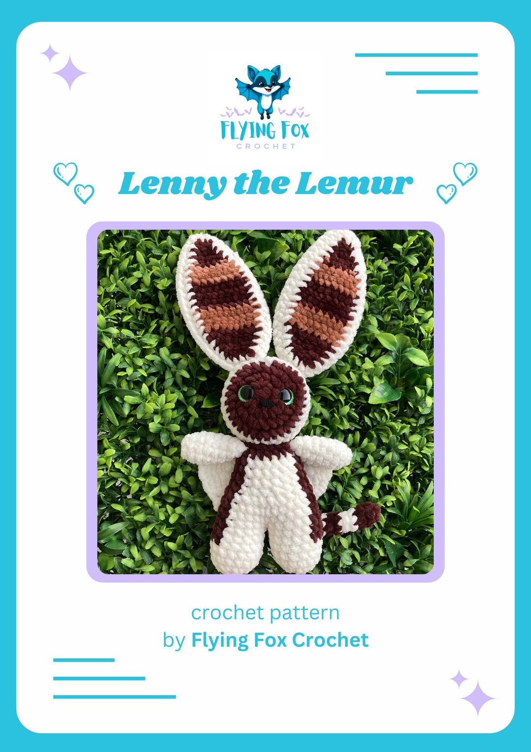 Lenny the Lemur Crochet Pattern PDF - Etsy