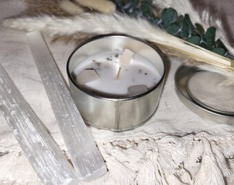 candles with crystals / gifts with crystals / candle with stones / crystal healing candle