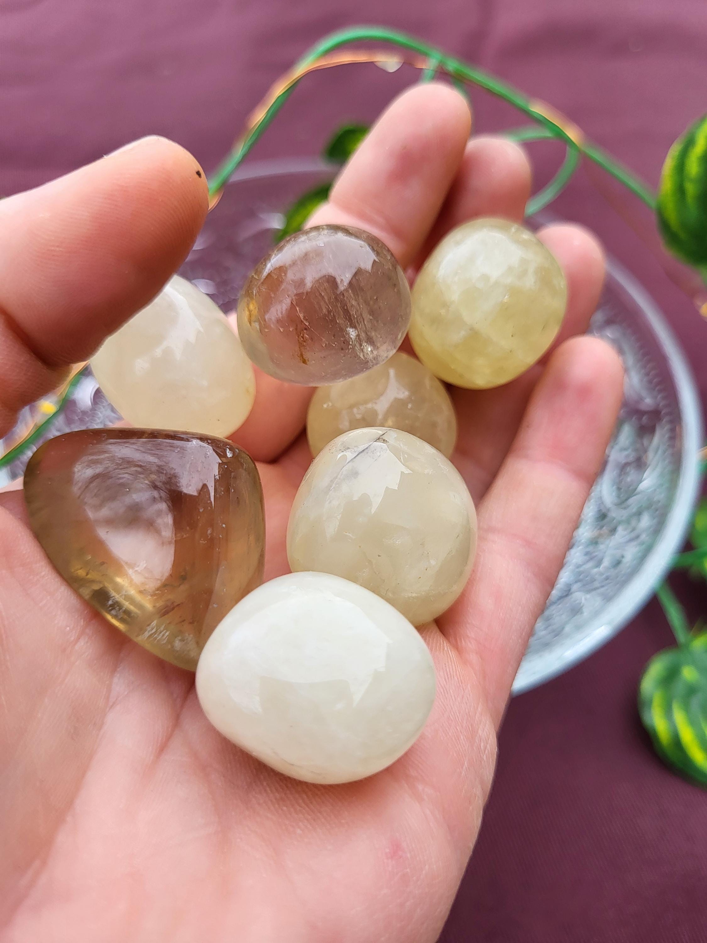 2 Rangs Perles Citrine Jaune - 141,5 Carats Pour Création Bijoux DIY