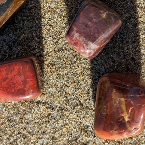 Tumbled Red Jasper Stone