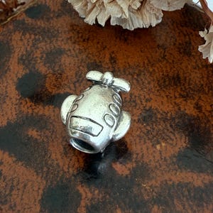 Vintage Genuine Retired Pandora Propeller Plane Charm.