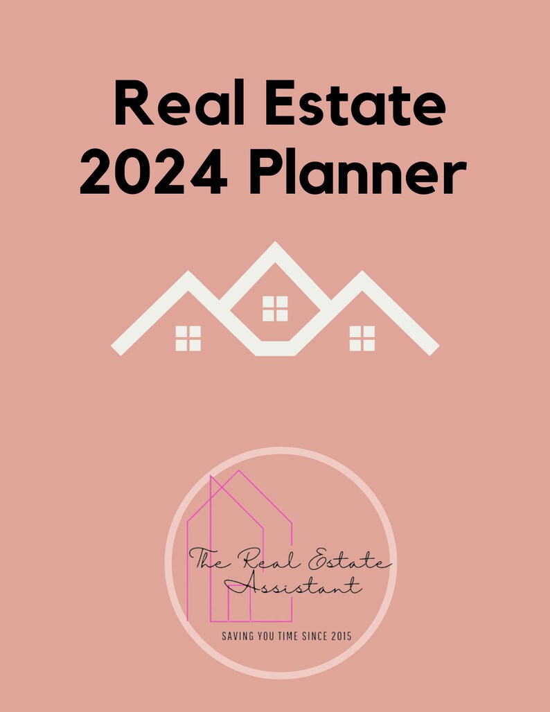 2024 Real Estate Planner, 2024 Digital Calendar, Goodnotes Planner
