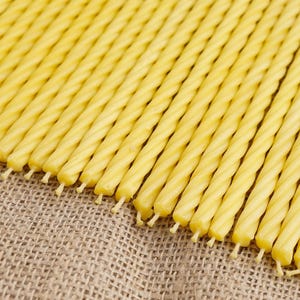 Beeswax Church Candles Wax Twisted Filler Candles Honey Aroma Candles Ritual Candles Orthodox Candles Set of 100 or 200 5.9 inches