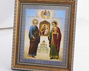The DELIVERER Icon Of The MOTHER Of GOD, Personalized Icon, Orthodox Handmade Icon Of Theotokos, Christian Icon, Byzantine Icon, 11x13 Icon