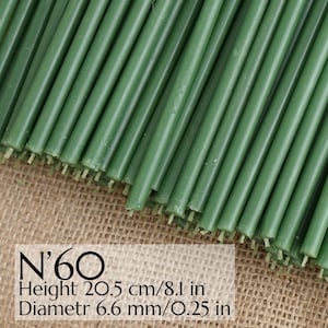 150 Pcs Ritual Candles, Wax Candles Green Candles N60, Wax Orthodox Candles for Prayer, Ritualkerzen, Church Candles, Home Decoration