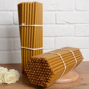 Honey Aroma Altar Candles N.10, Wax Candles, Orthodox Candles, Blessed Prayer Candle, Orthodox Church Candles, Set of 70 Candles