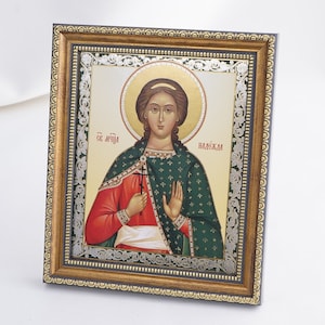 Saint NADEZHDA Icon, Personalized Icons, Orthodox Handmade Icon Of Saint Hope, Christian Icons, Byzantine Icons, 11x13 Icon