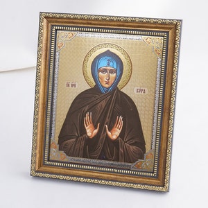 HOLY MARTYR KIRA Icon, Personalized Icon, Orthodox Handmade Icon Of Saint Ceara, Christian Icon, Byzantine Icon, 11x13 Icon