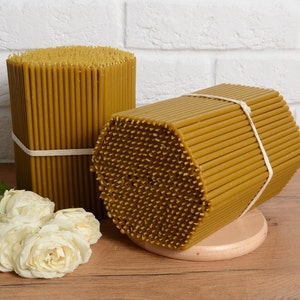 Honey Aroma Altar Candles N.80, Wax Candles, Orthodox Candles, Blessed Prayer Candle, Orthodox Church Candles, Set of 400 Candles