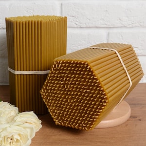 Honey Aroma Altar Candles N.60 Wax Candles, Orthodox Candles, Blessed Beeswax Candle, Orthodox Church Candles, Set Of 300 Candles