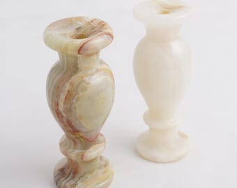 Natural Onyx Candle Holder, Taper Candle Holders, Marble Candle Stick Holder, Marble Candle Holder, Ideal For Candles Up To Diameter 8mm