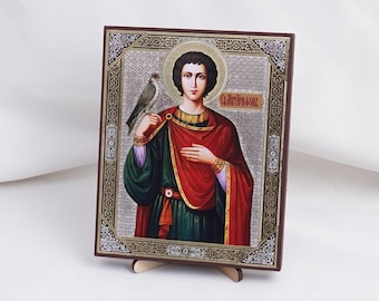 Icon Of SAINT TRYPHON The MARTYR, Personalized Icons, Handmade Orthodox Icon Of Saint Tryphon, Orthodox Christian Icons, Icon Home Decor