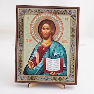 CHRIST The SAVIOR Orthodox Icon, Personalized Icon, Handmade Orthodox Icon Of Saint JESUS Christ, Orthodox Icon, Religious Icon Home Decor
