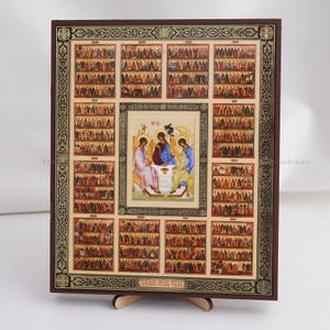 Icon Of ALL SAINTS, Personalized Icons, Handmade Orthodox Icon Of Saints, Orthodox Icons, Icon Home Decor