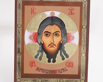 Icon Of LORD JESUS CHRIST, Personalized Icons, Handmade Orthodox Icon Of Christ The Saviour, Orthodox Icons, Icon Home Decor