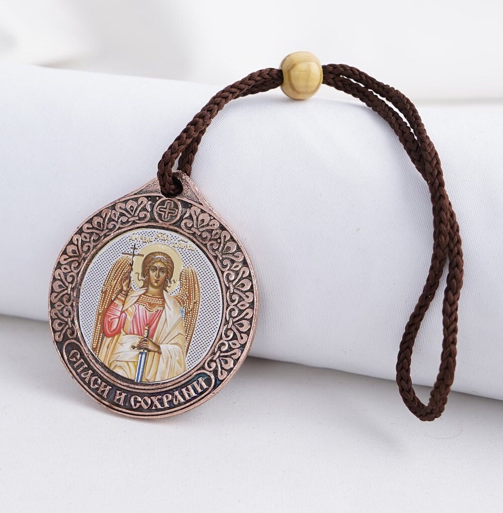Icon Of "SAINT GUARDIAN ANGEL", Christian Icon For Car, Car Interior Decorations, Car Icon, Car Accessories, Icon For Home