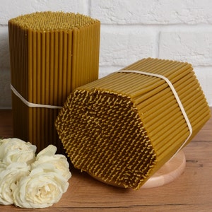 Honey Aroma Altar Candles N.100, Wax Candles, Orthodox Candles, Blessed Prayer Candle, Orthodox Church Candles,  Set of 500 Candles