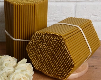 Honey Aroma Altar Candles N.100, Wax Candles, Orthodox Candles, Blessed Prayer Candle, Orthodox Church Candles,  Set of 500 Candles