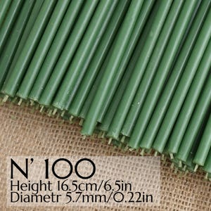 500 Pcs Ritual Candles, Wax Candles Green Candles N100, Wax Orthodox Candles for Prayer, Ritualkerzen, Church Candles, Home Decoration