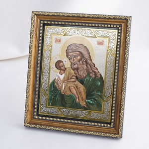 Saint SIMEON The GOD-RECEIVER Icon, Personalized Icon, Orthodox Handmade Icon Of Saint Simeon, Christian Icons, Byzantine Icons, 11x13 Icon