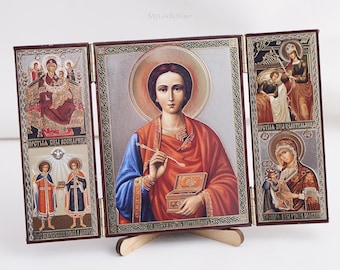 Divine Elegance Triptych - Madonna and Musical Angels - Etsy