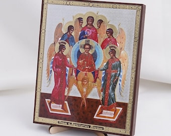 Icoon kathedraal van de aartsengel MICHAEL, gepersonaliseerd icoon, handgemaakt orthodox icoon van de aartsengel Sint-Michiel, decor orthodox icoon, woondecoratie