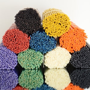 Ritual Candles, Beeswax (Multicoloured) Orthodox Candles for Prayer, Table Decoration, Wedding - Non-Toxic, Sustainable Products, N140-100
