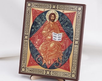 Icon Of CHRIST, Personalized Icon, Handmade Orthodox Icon Of Christ In Glory, Orthodox Icon, Religious Icon Home Decor