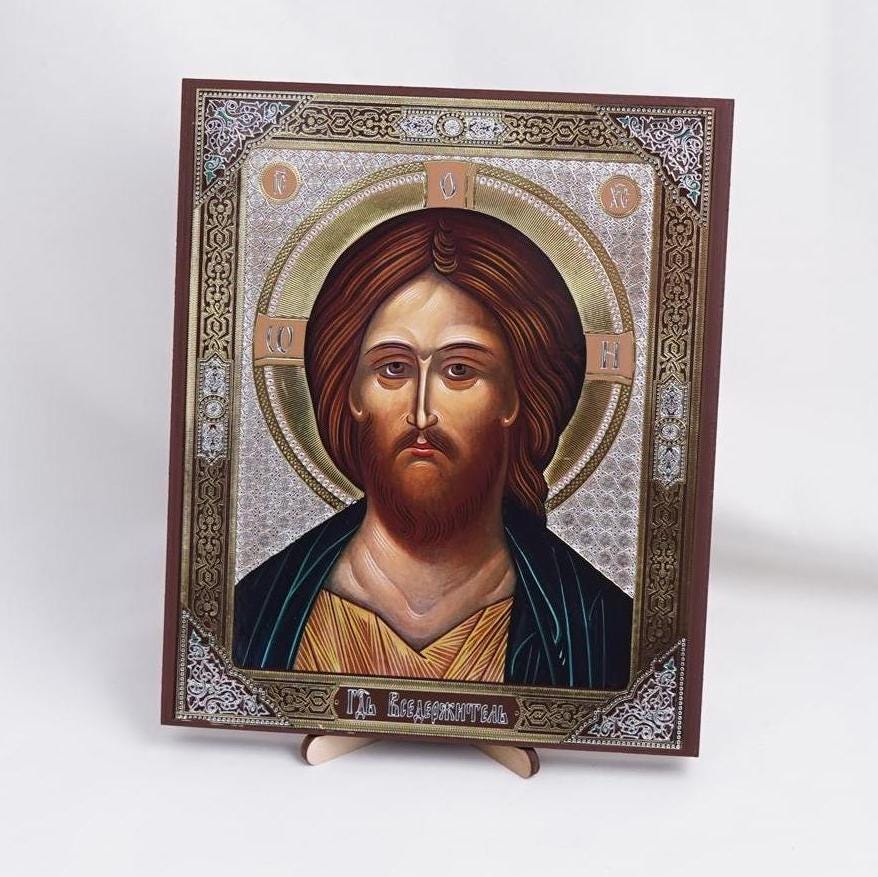 Icon Of CHRIST The SAVIOR, Personalized Icons, Handmade Orthodox Icon Of Jesus Christ, Orthodox Christian Icons, Religious Icon Home Decor
