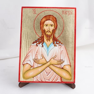 Icon Of SAINT ALEXIUS Of ROME, Christian Icons, Handmade Orthodox Icon Of Saint Alexius, Home Decor, Wood Icons, 6.7x9 inch