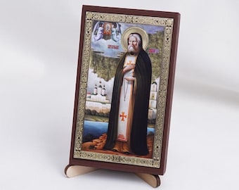 Saint SERAPHIM Of SAROV Icon, Personalized Icon, Handmade Orthodox Icon Of Seraphim Of Sarov, Orthodox Icon, Religious Icon Home Decor