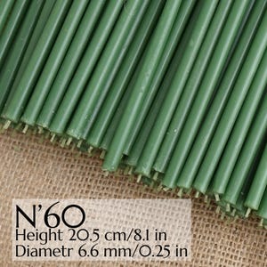 300 Pcs Ritual Candles, Wax Candles Green Candles N60, Wax Orthodox Candles for Prayer, Ritualkerzen, Church Candles, Home Decoration