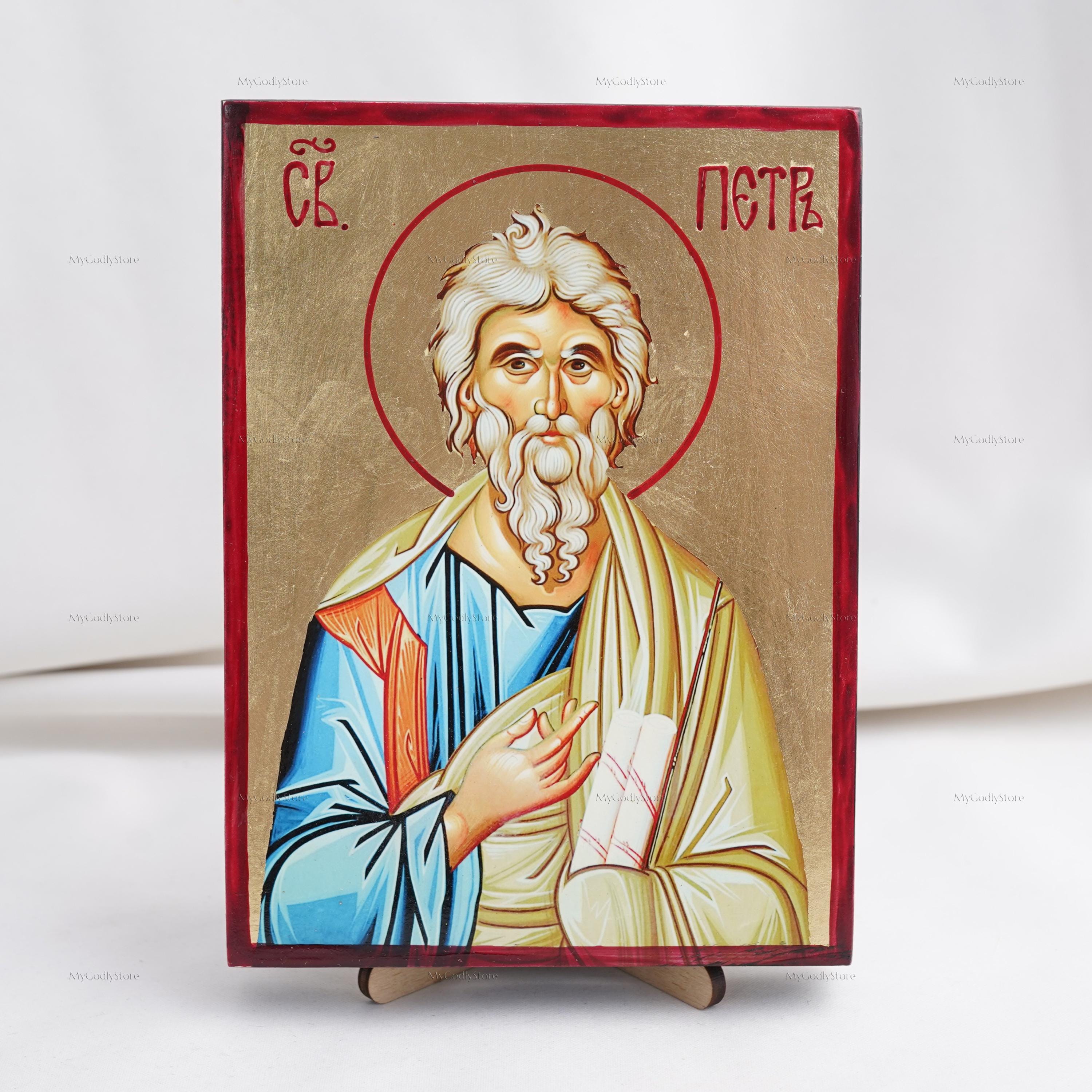 Icon of SAINT PETER the APOSTLE, Christian Icons, Handmade Orthodox ...