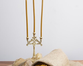 Candele Sottili / Candele In Cera D'api Pura Al 100% / Set Da - Foto 11