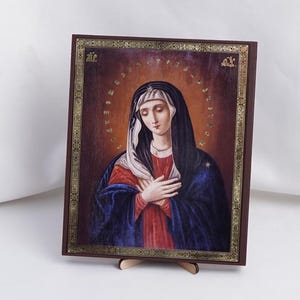 TENDERNESS Icon, Personalized Icons, Handmade Orthodox Icon Of Mother Of God, Orthodox Icons, Icon Home Decor