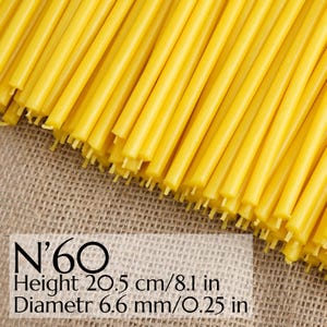 10 - 100 Pcs Ritual Candles, Wax Candles Yellow Candles N60, Wax Orthodox Candles for Prayer, Ritualkerzen, Church Candles, Home Decoration