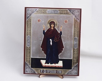 Icon Of The Mother Of God The UNBREAKABLE WALL, Personalized Icon, Handmade Orthodox Icon Of The Indestructible Wall, Orthodox Icon, Decor