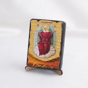 Icon Of The Mother Of God “SPREDER Of The LOAVES”, Christian Icons, Handmade Orthodox Icon, Religious Home Decor, Icon On Wood Plaque