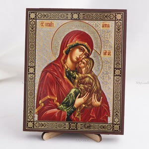Icon Of SAINT ANNA, Personalized Icons, Handmade Orthodox Icon Of Saint Anna, Orthodox Icons, Icon Home Decor