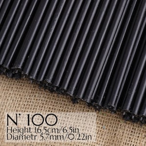20 - 100 Pcs Ritual Candles, Wax Candles Black Candles N100, Wax Orthodox Candles for Prayer, Ritualkerzen, Church Candles, Home Decoration